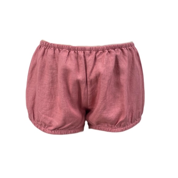 SUZI KONDI Women's Hera Linen Safari Bloomers, Desert Rose - Picture 3 of 4